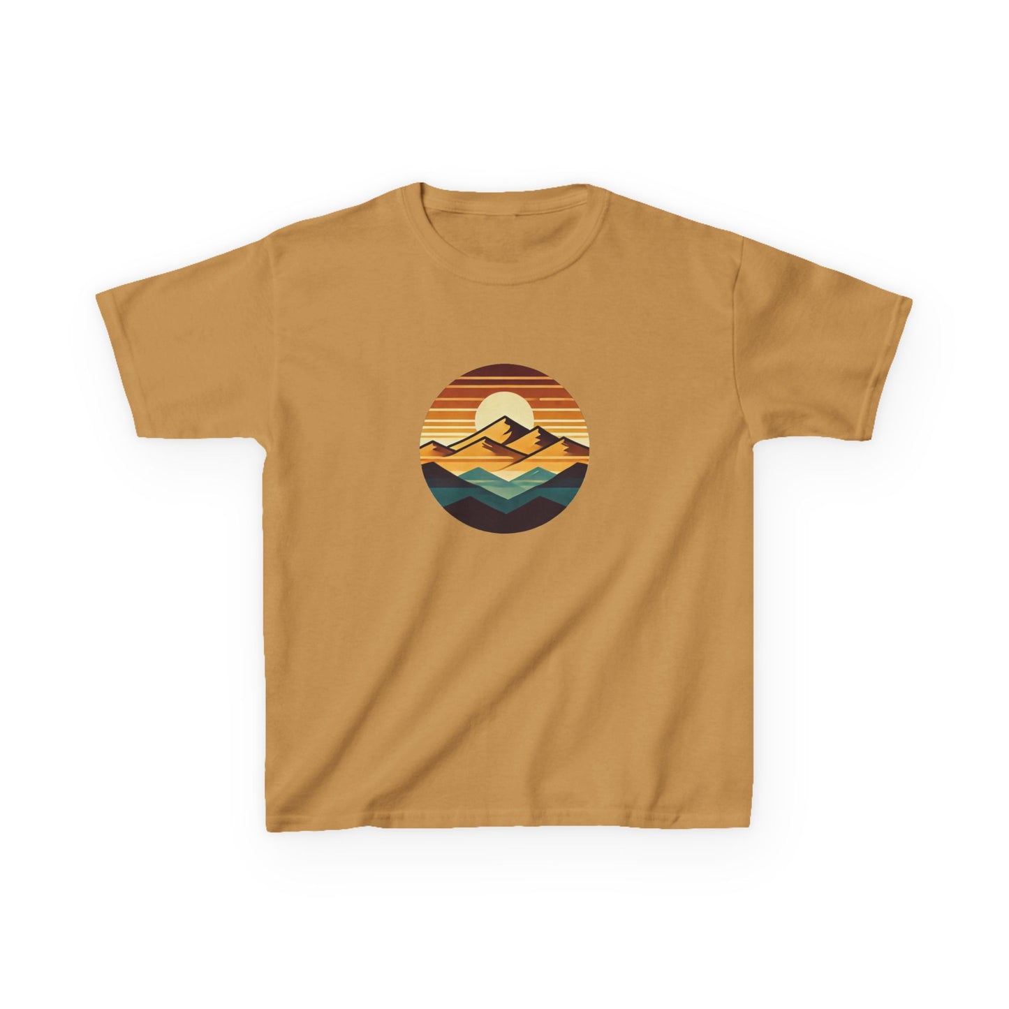 Retro Sunset Mountain Range T-Shirt