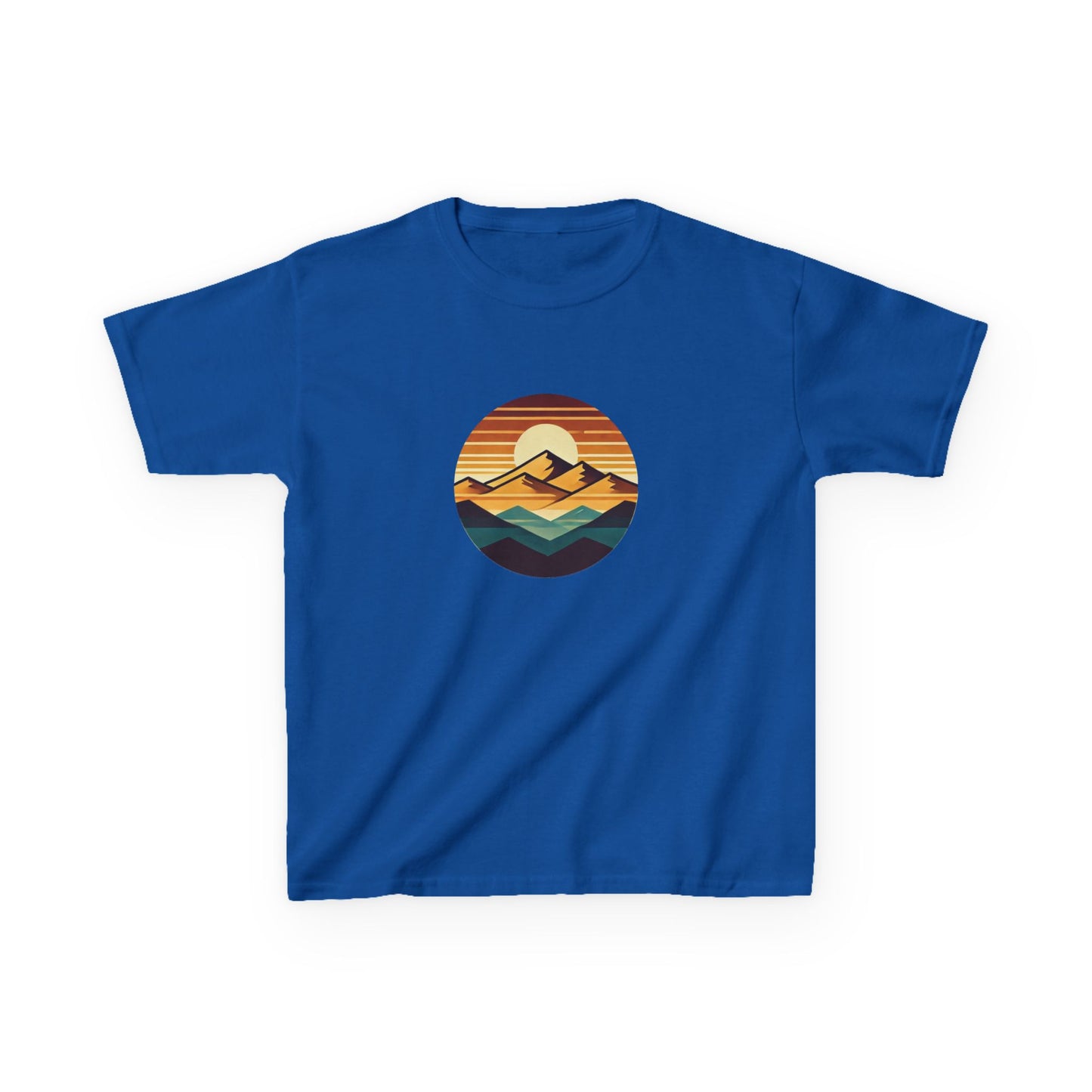 Retro Sunset Mountain Range T-Shirt