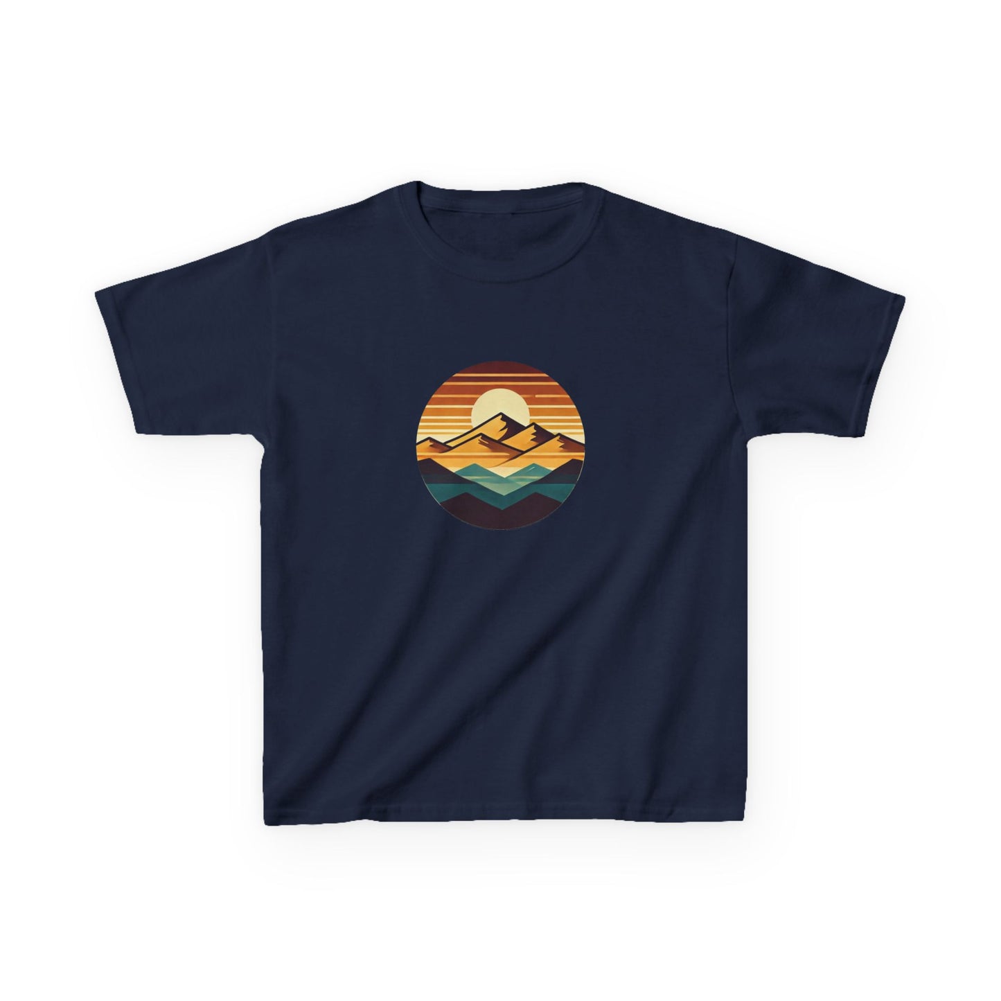 Retro Sunset Mountain Range T-Shirt