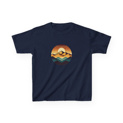 Retro Sunset Mountain Range T-Shirt