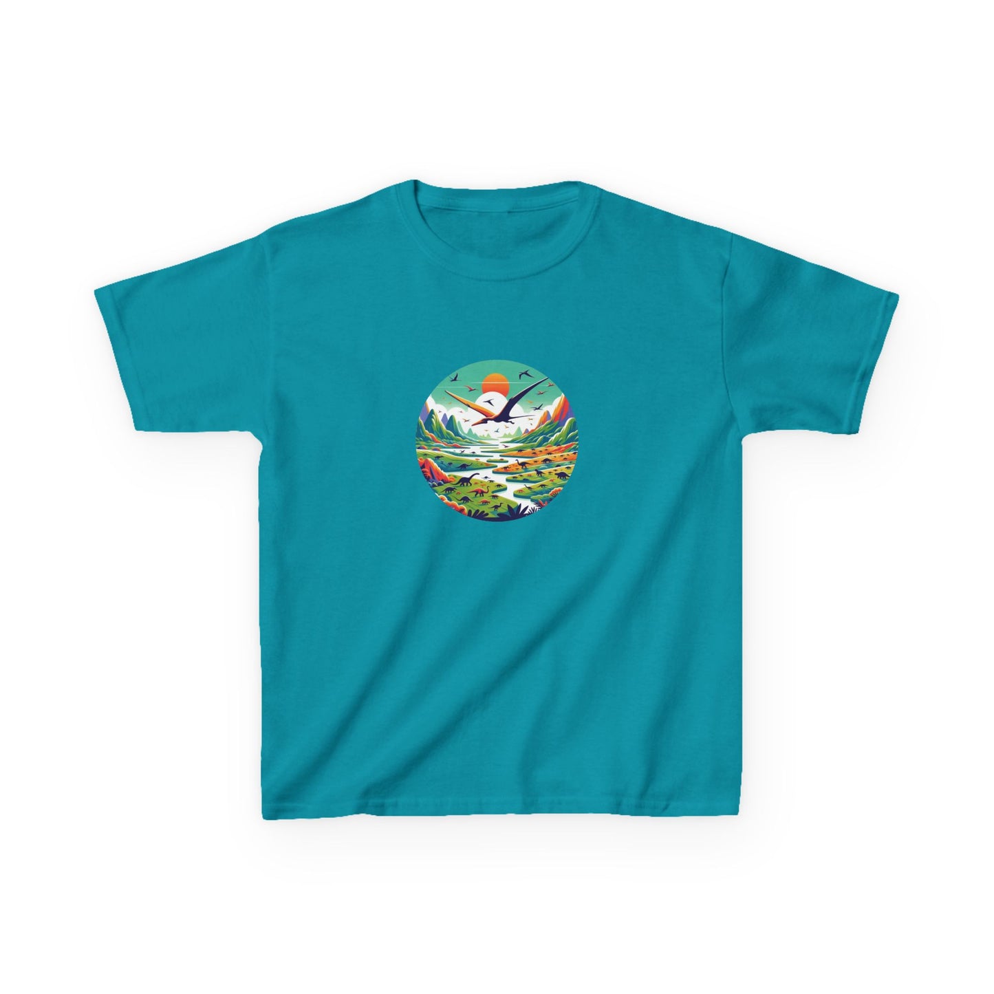 Vibrant Prehistoric Paradise T-Shirt