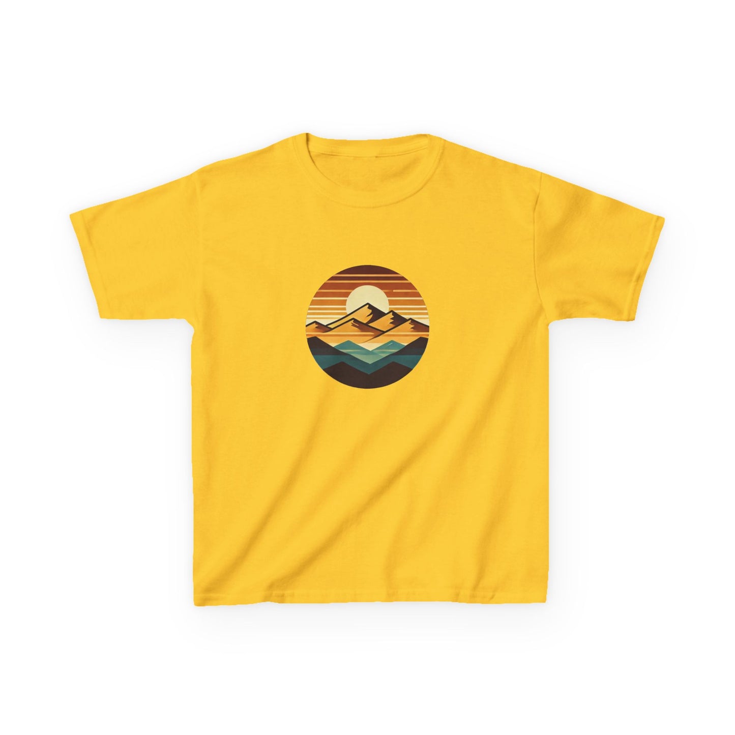 Retro Sunset Mountain Range T-Shirt