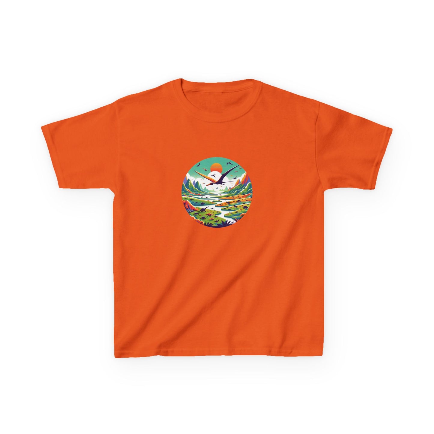 Vibrant Prehistoric Paradise T-Shirt