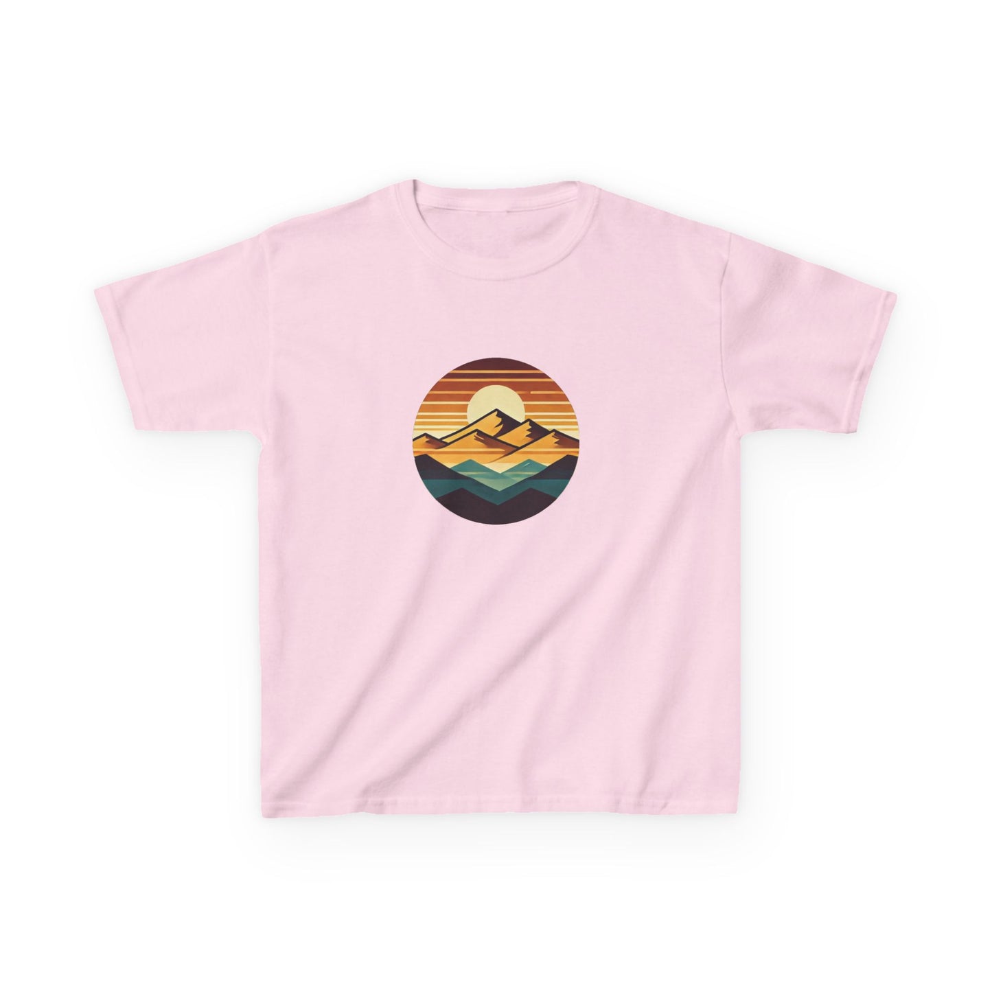 Retro Sunset Mountain Range T-Shirt