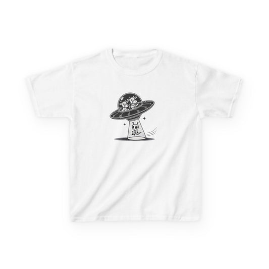 Satirical Cow Abducting Alien T-Shirt