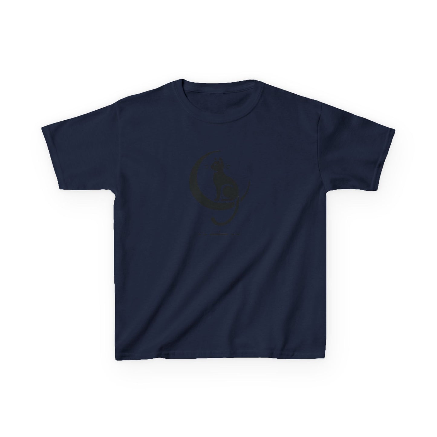 Midnight Cat & Crescent Moon T-Shirt