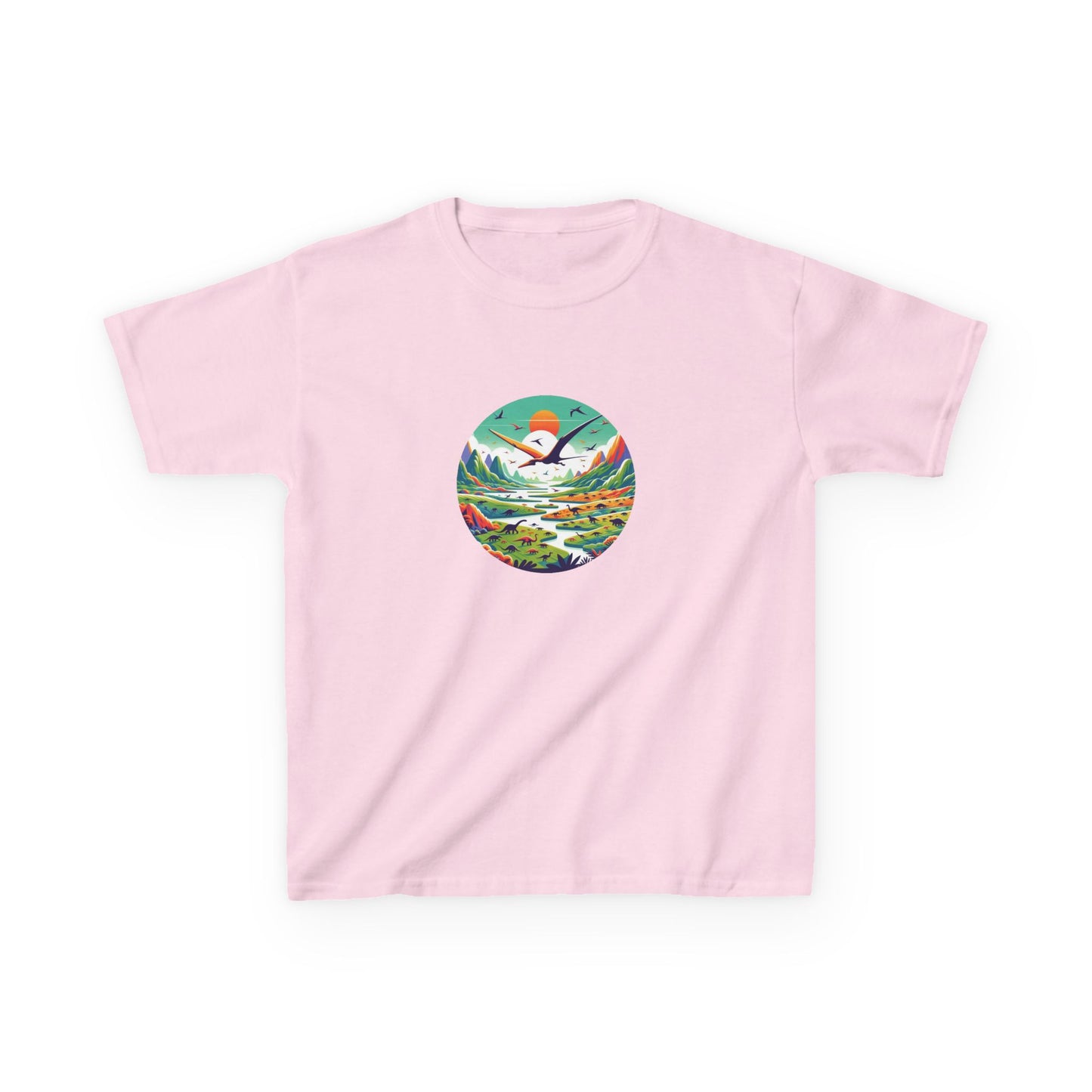 Vibrant Prehistoric Paradise T-Shirt