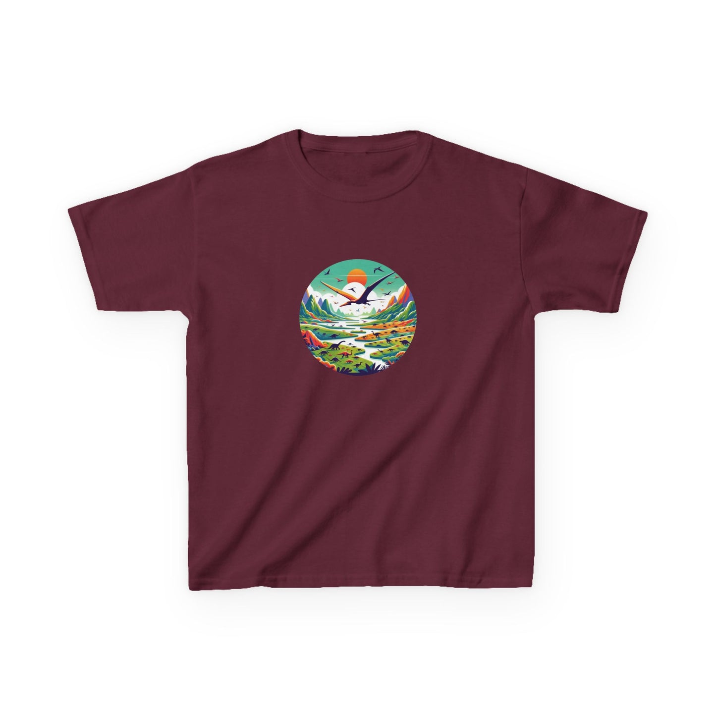 Vibrant Prehistoric Paradise T-Shirt