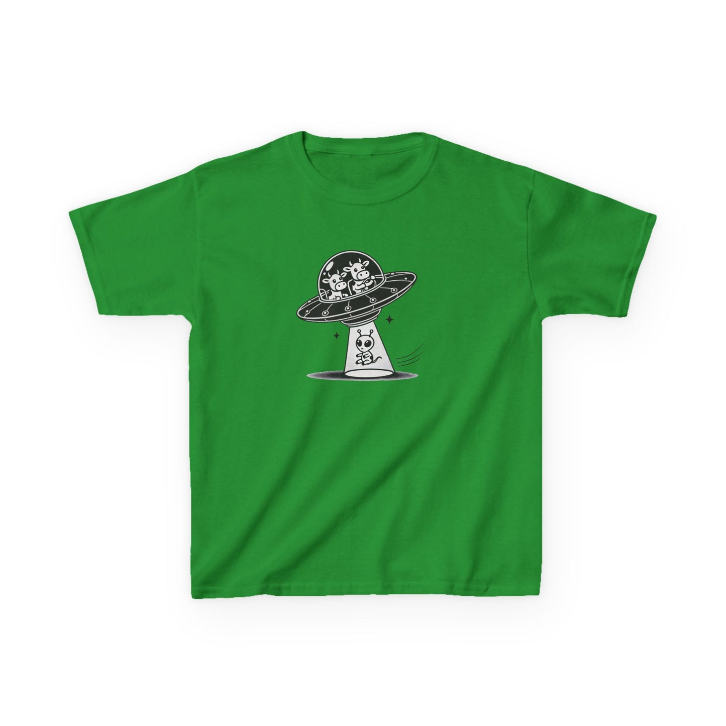 Satirical Cow Abducting Alien T-Shirt