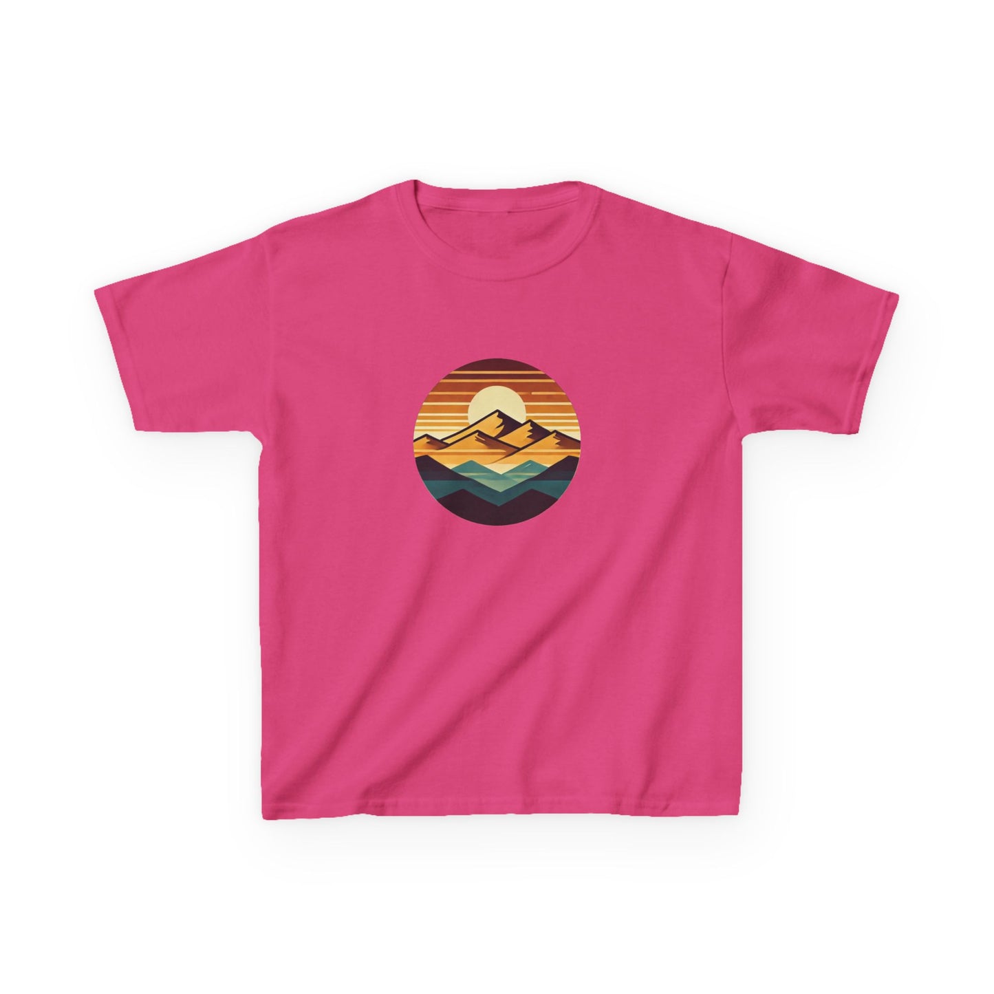 Retro Sunset Mountain Range T-Shirt