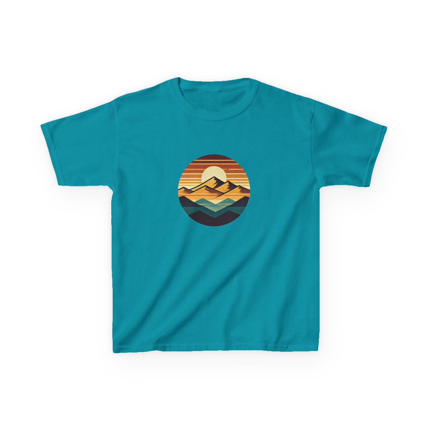 Retro Sunset Mountain Range T-Shirt