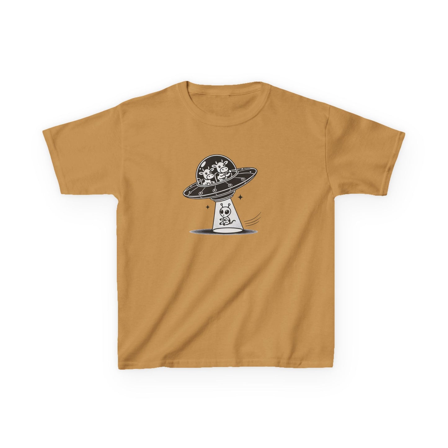 Satirical Cow Abducting Alien T-Shirt