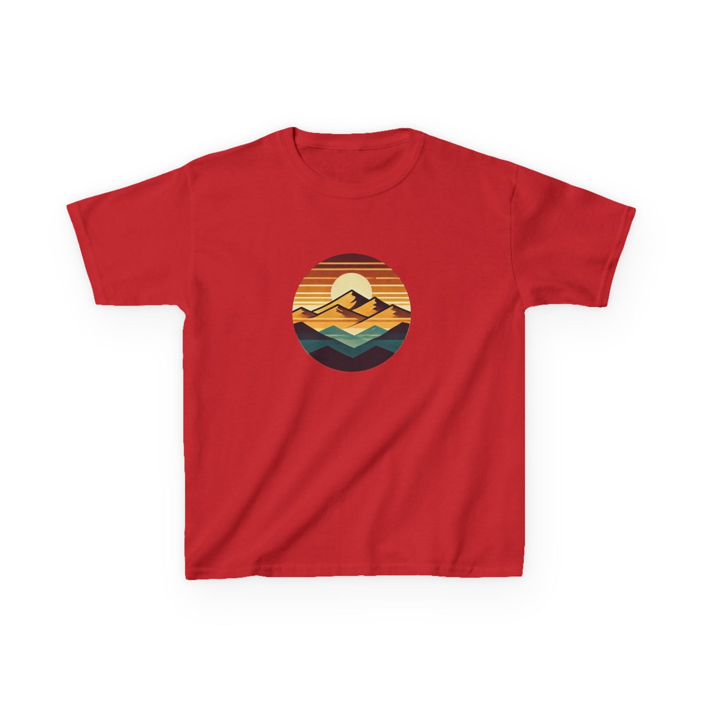 Retro Sunset Mountain Range T-Shirt