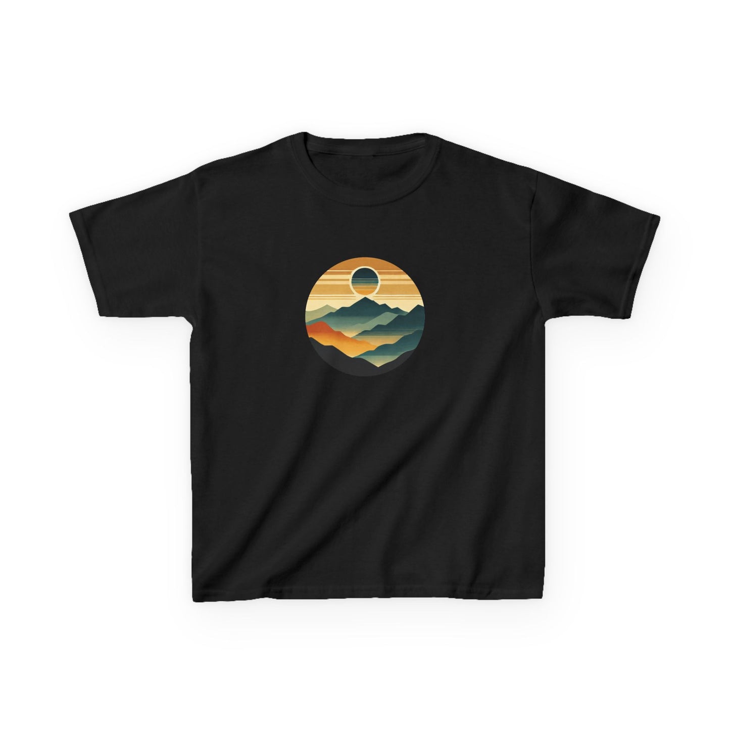 Mystical Sunrise Mountain View T-Shirt