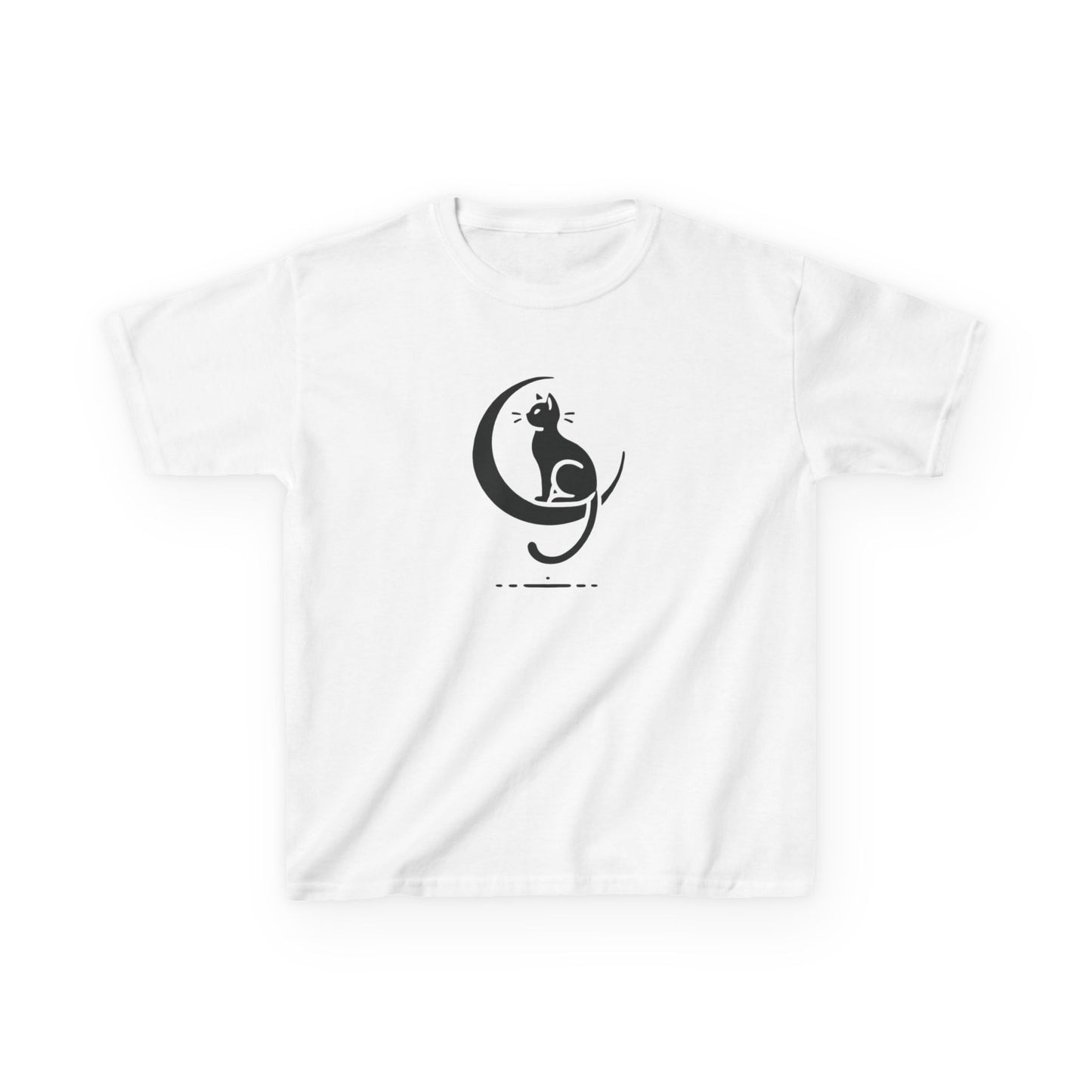 Midnight Cat & Crescent Moon T-Shirt